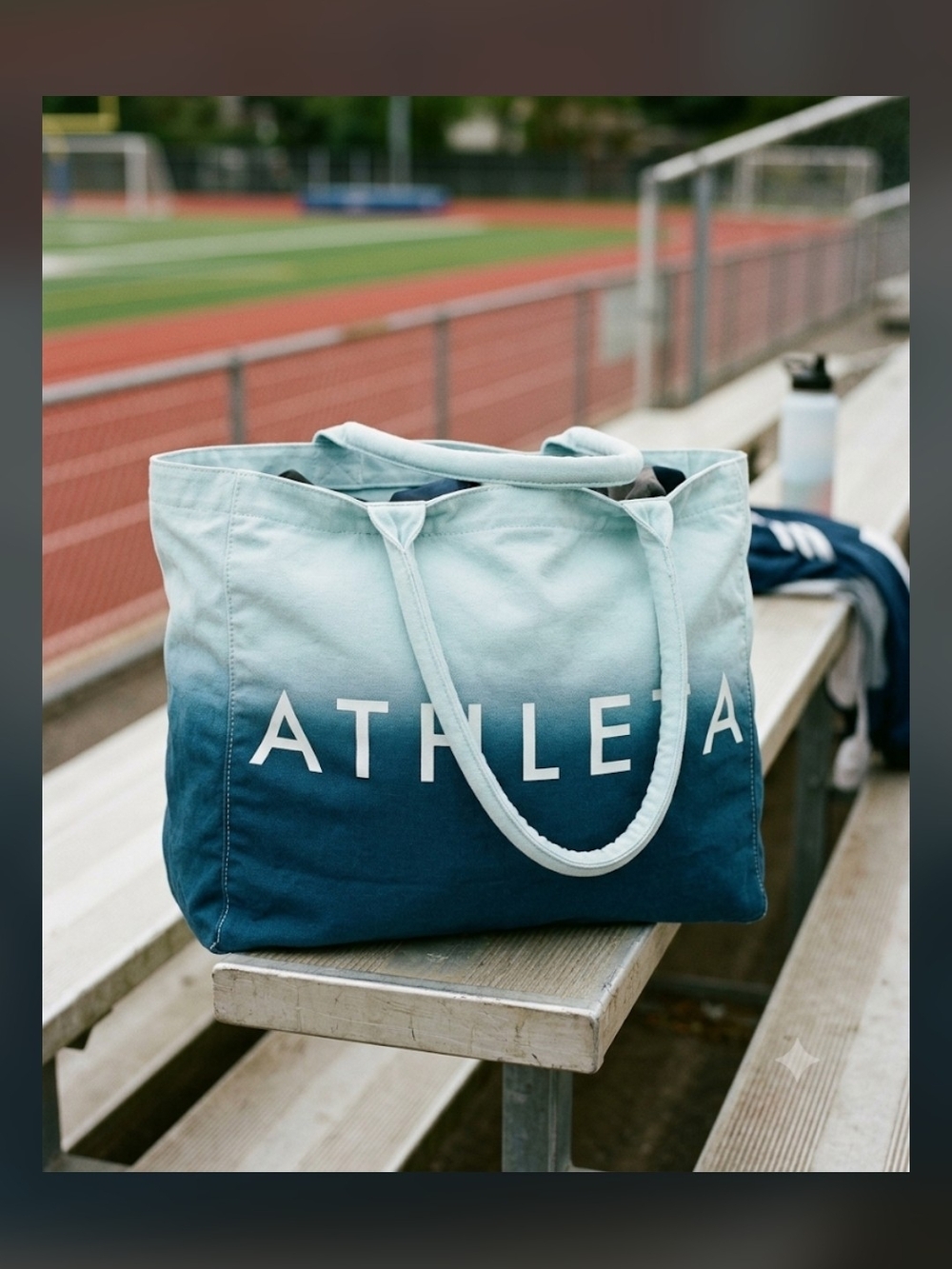Athleta Ombre Blue Tote Bag EUC - Picture 3 of 11
